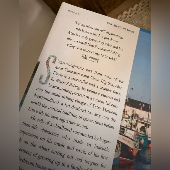 Where I Belong Hardcover Book - Alan Doyle - Picture 3 of 3